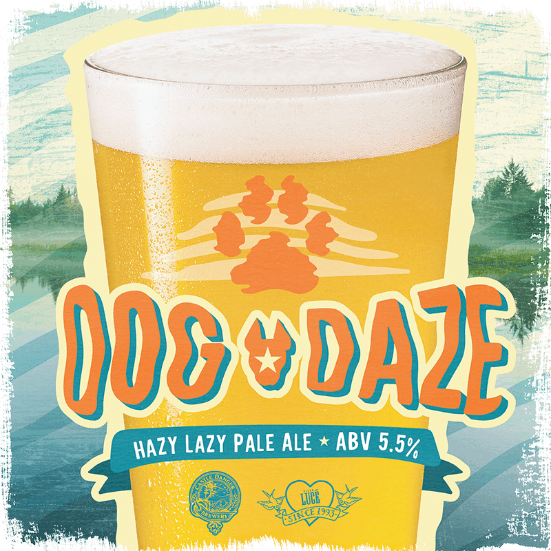 Castle Danger Collaboration beer: Dog Daze Hazy Pale Ale