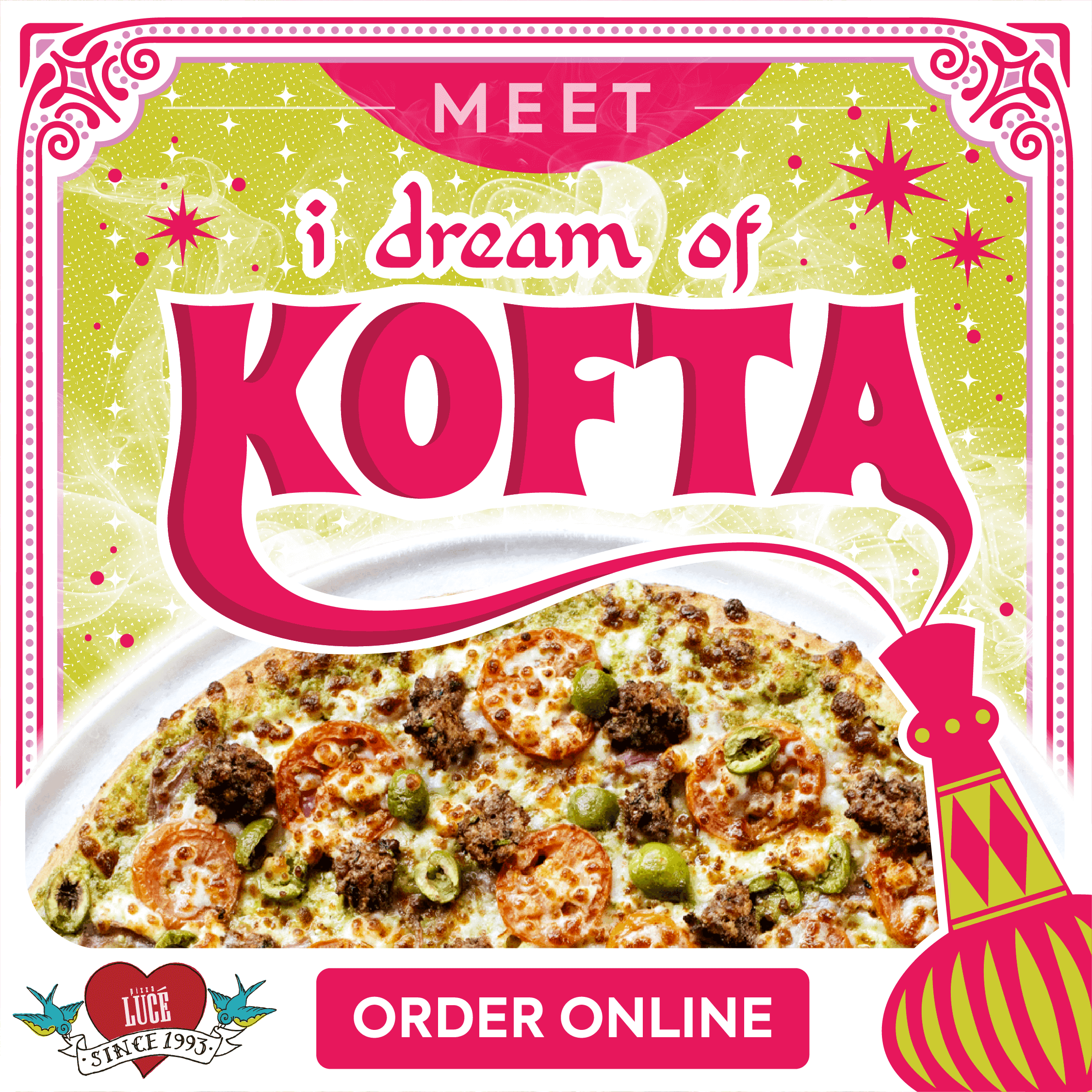 I dream of kofta Pizza