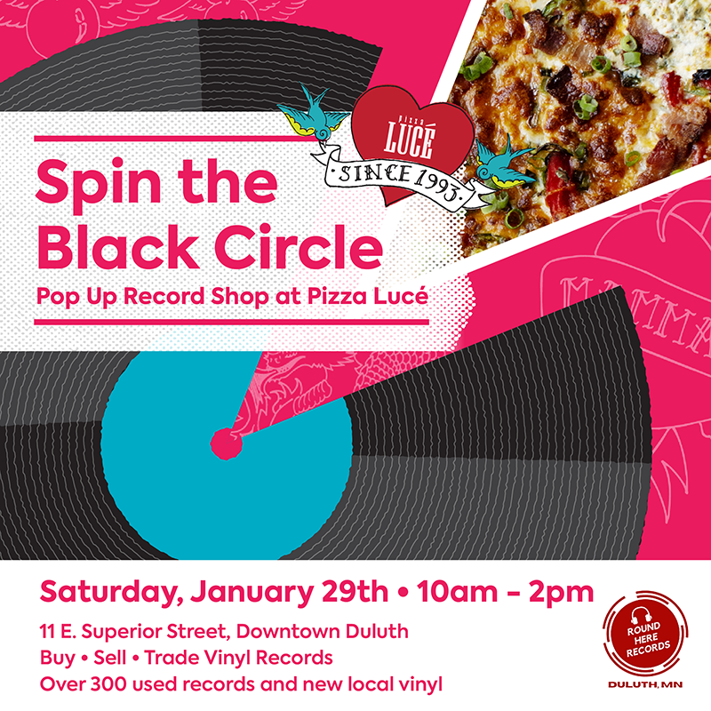 Spin the Black Circle - Vinyl Swap at Pizza Luce Duluth - 1/29