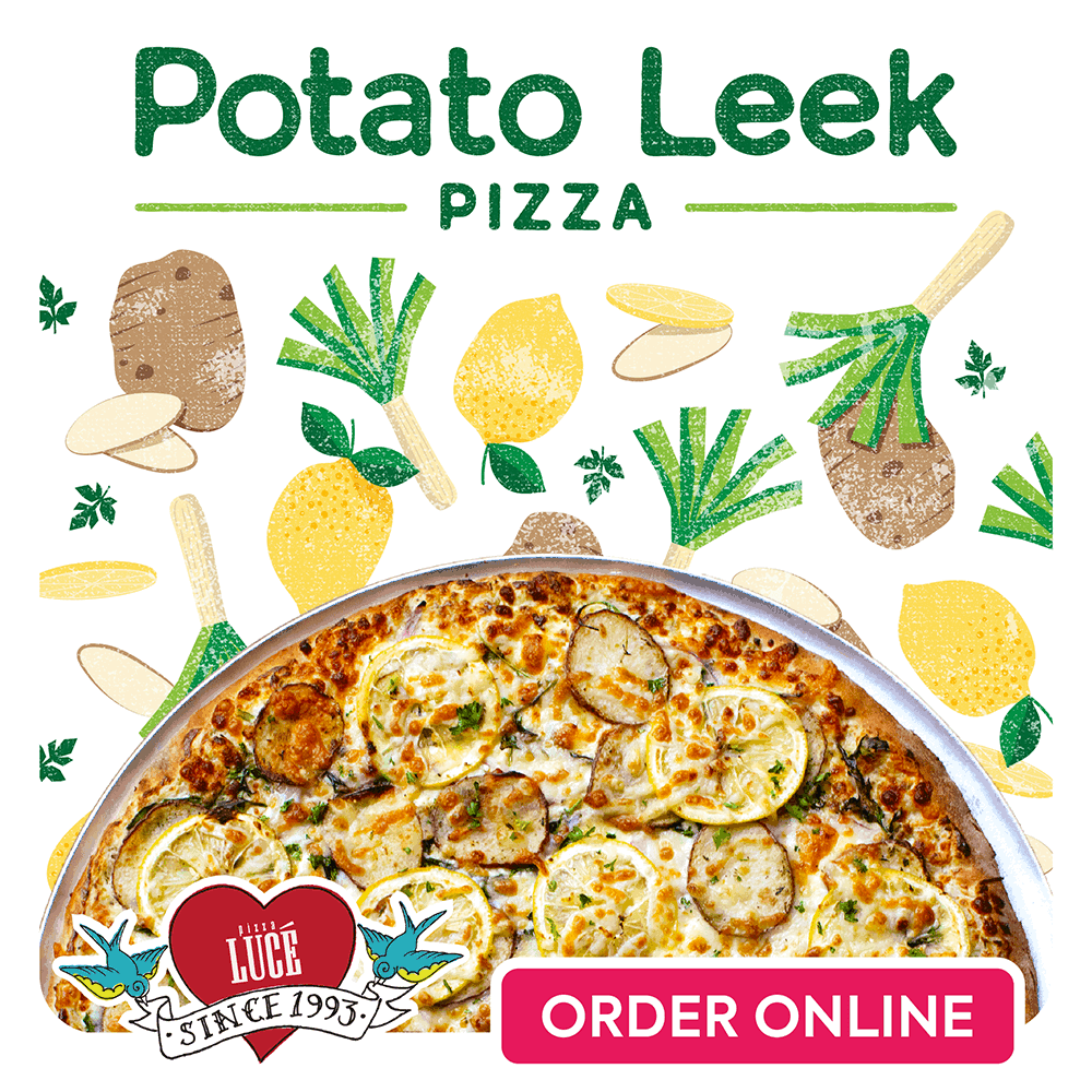 Potato Leek Pizza